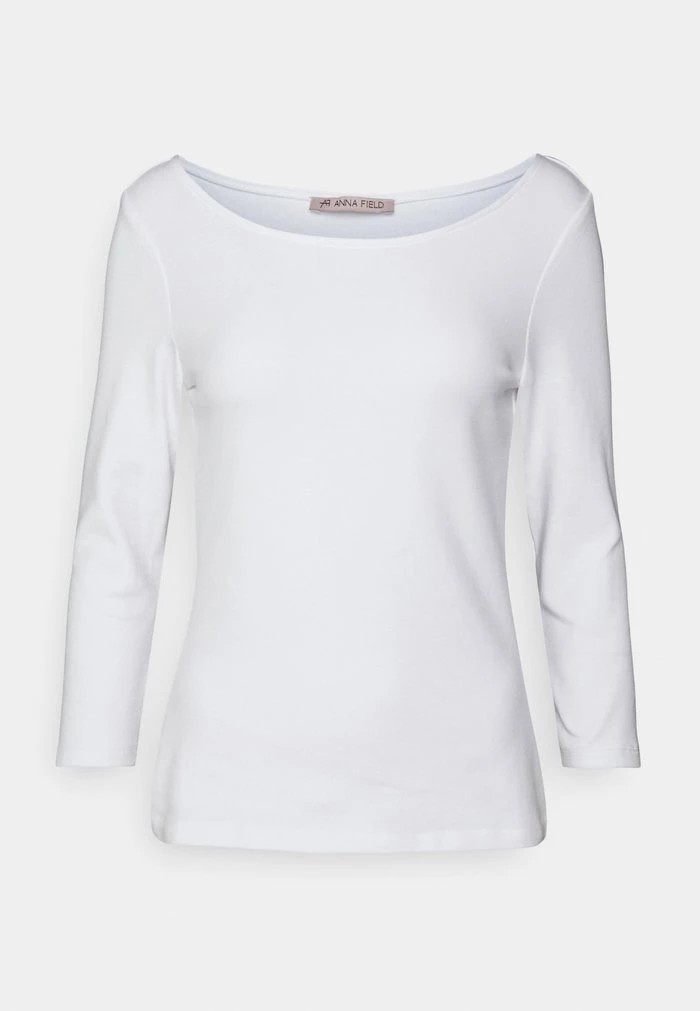 T-Shirt ANNA FIELD Anna Field Long Sleeved Top Blanche Femme | YII-5696579